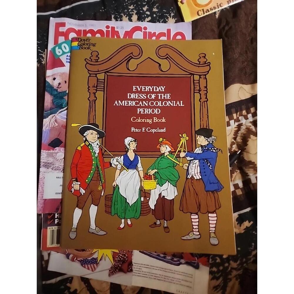 Dover Coloring Book Everyday Dress of the American Colonial Period